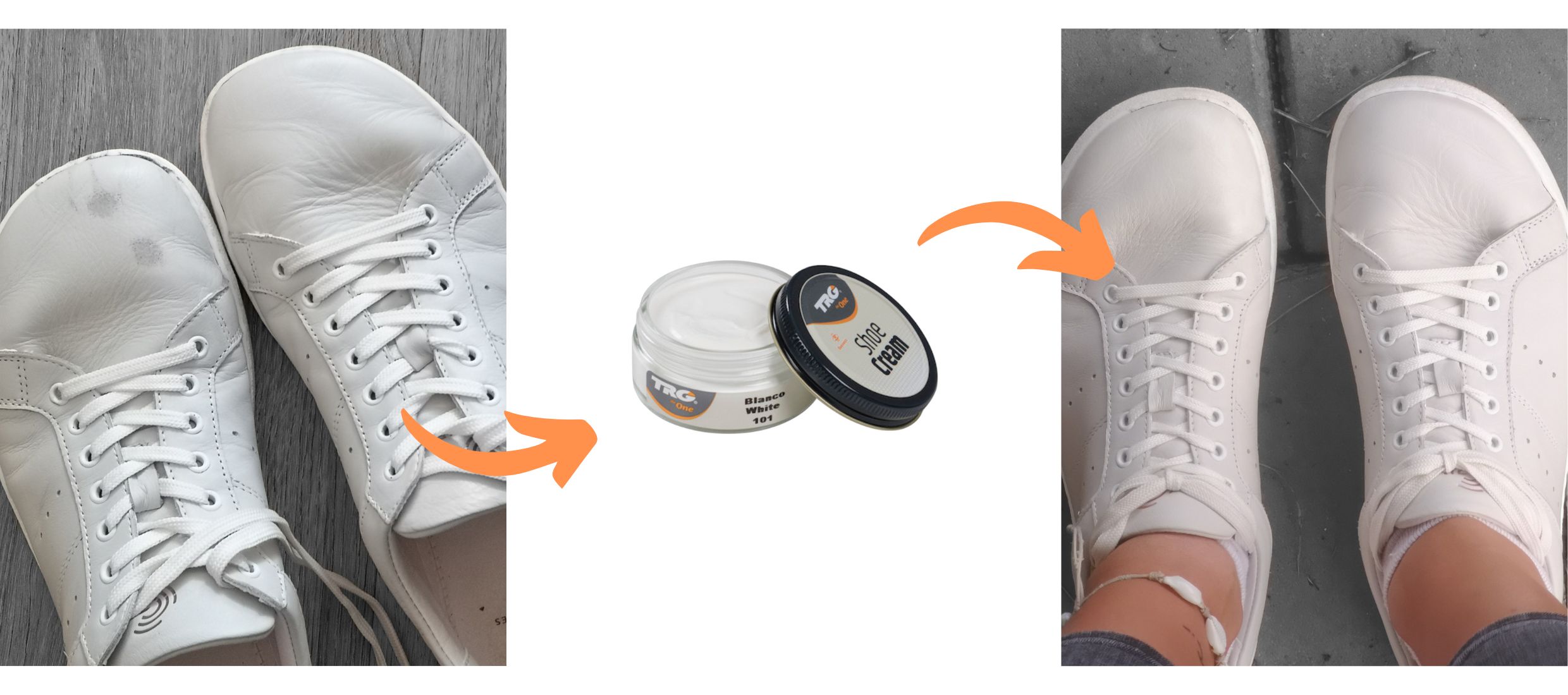 Bílé a Béžové Krémy na boty | Shoe Cream TRG the One | 14 barevných odstínů
